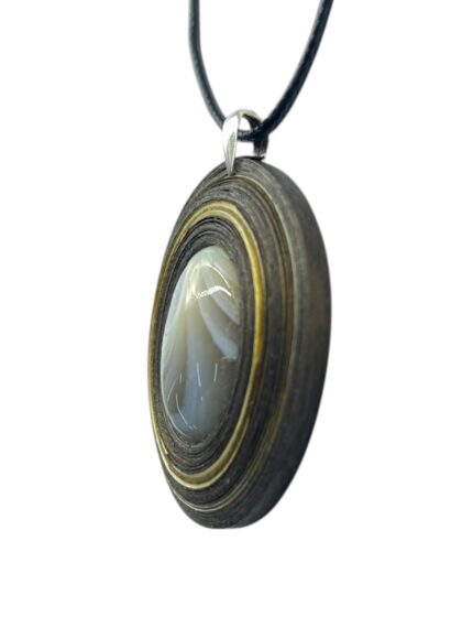 Naszyjnik z kamieniem - Agat Bostwana 037