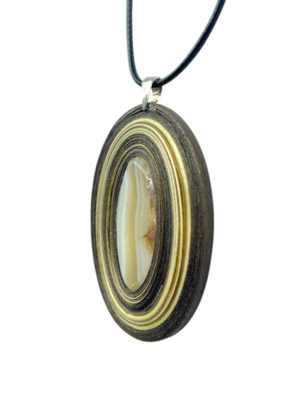 Naszyjnik z kamieniem - Agat Bostwana 038