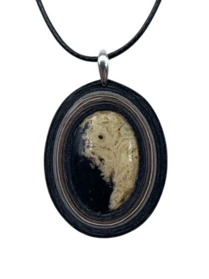 Naszyjnik z kamieniem - Agat palmowy P01