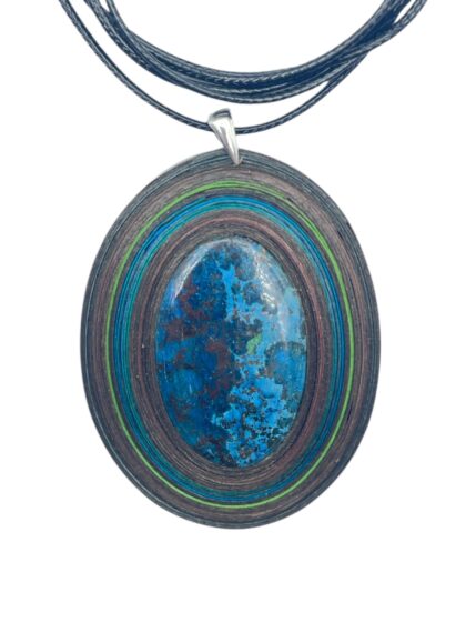 Naszyjnik z kamieniem - Apatyt 001