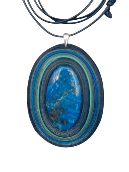 Naszyjnik z kamieniem - Apatyt 002