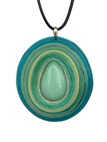 Naszyjnik z kamieniem - Jadeit 002