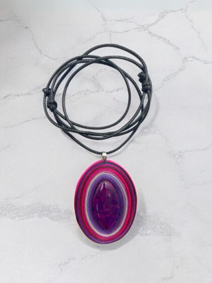 Naszyjnik z kamieniem - Agat 017