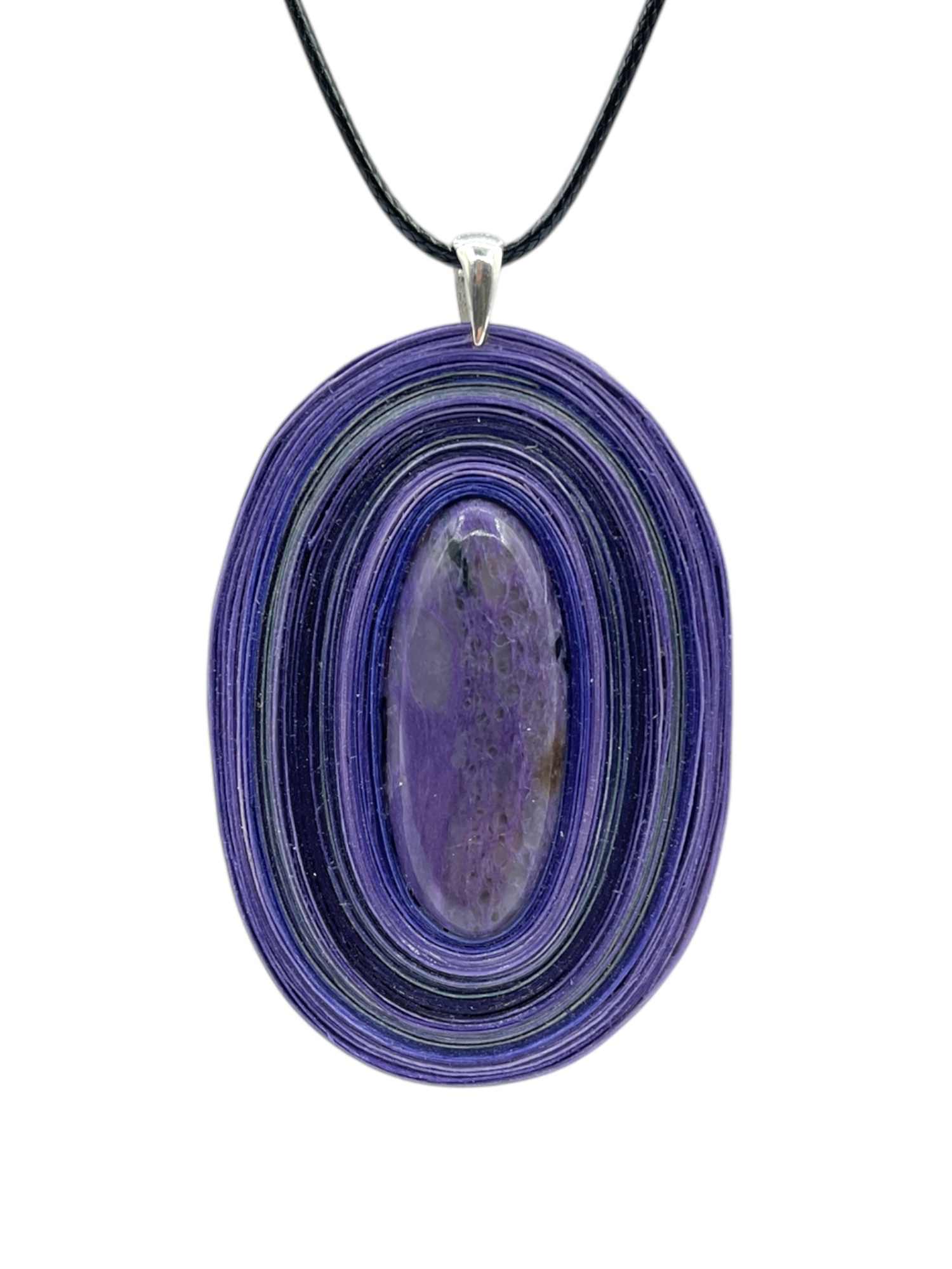 Naszyjnik z kamieniem - Czaroit 001