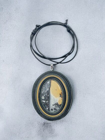 Naszyjnik z kamieniem - Jaspis maligano 010