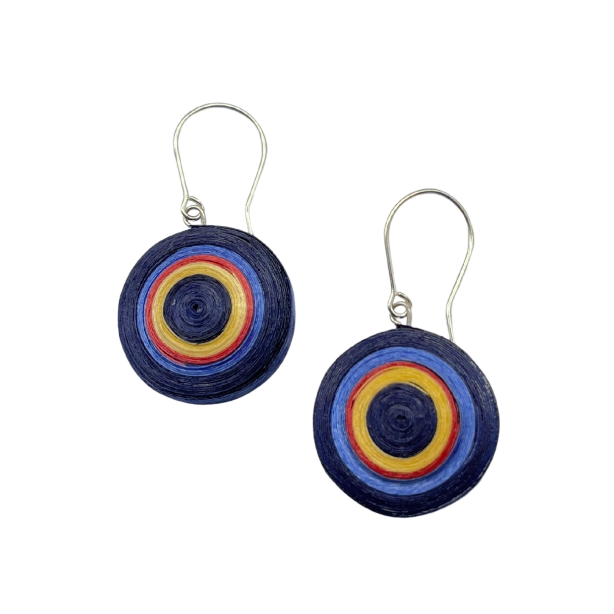 Lekkie okrągłe kolczyki hand made Aspen No.5