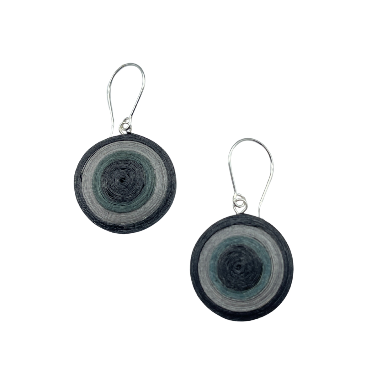 Lekkie okrągłe kolczyki hand made Aspen No.7