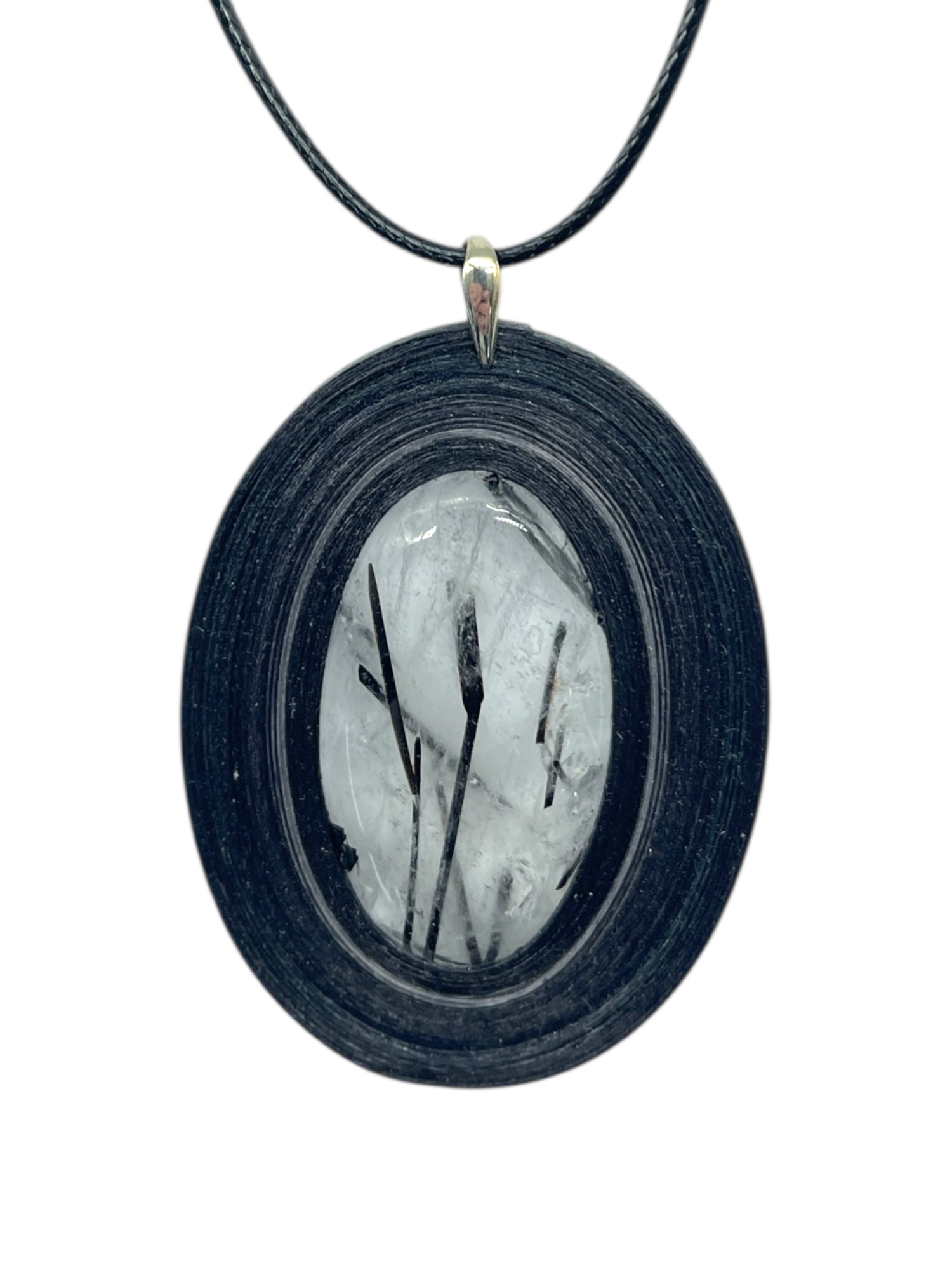 Naszyjnik z kamieniem - Turmalin w krysztale 006